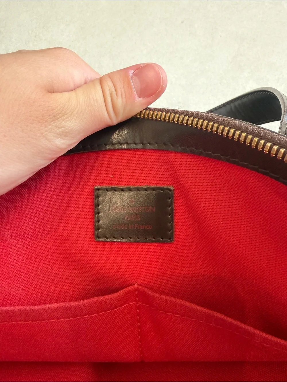 Louis Vuitton Damier Ebene Browni Checkered Shoulder Bag